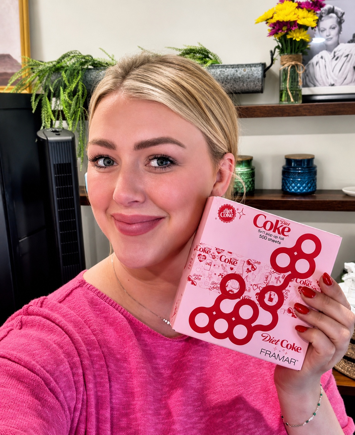 Brogan Chadwell UGC beauty product review — Framar Diet Coke hair foils unboxing and review video